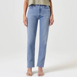 Agolde 90's Pinch Waist High Rise Straight Denim